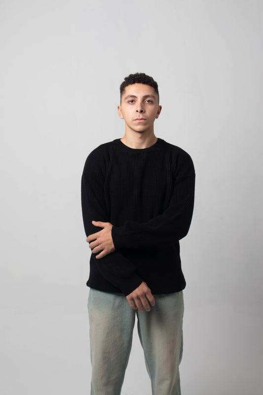 The Omeny knitted sweater - Black Edition