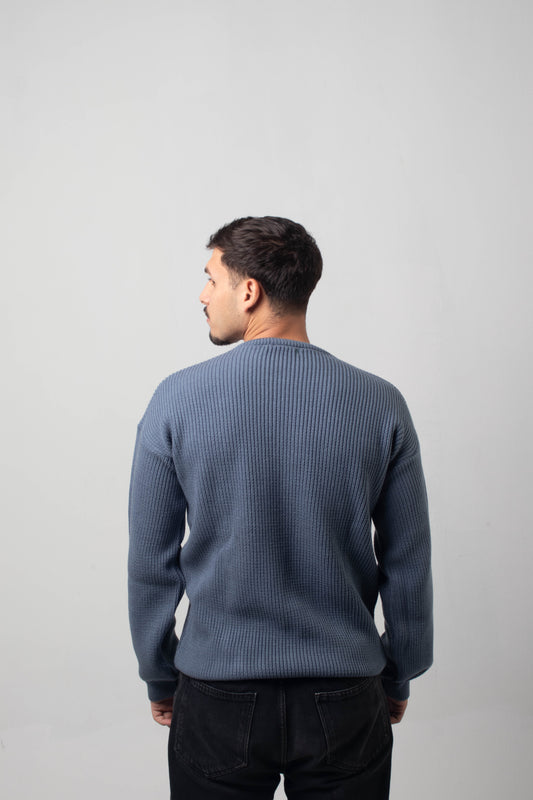 The Omeny knitted sweater - Light Blue Edition
