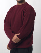 The Omeny knitted sweater - Burgundy Edition
