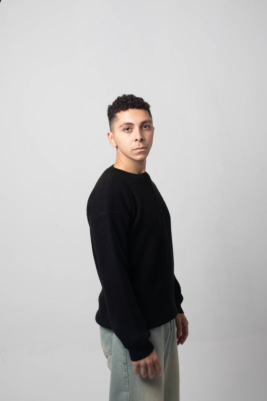 The Omeny knitted sweater - Black Edition