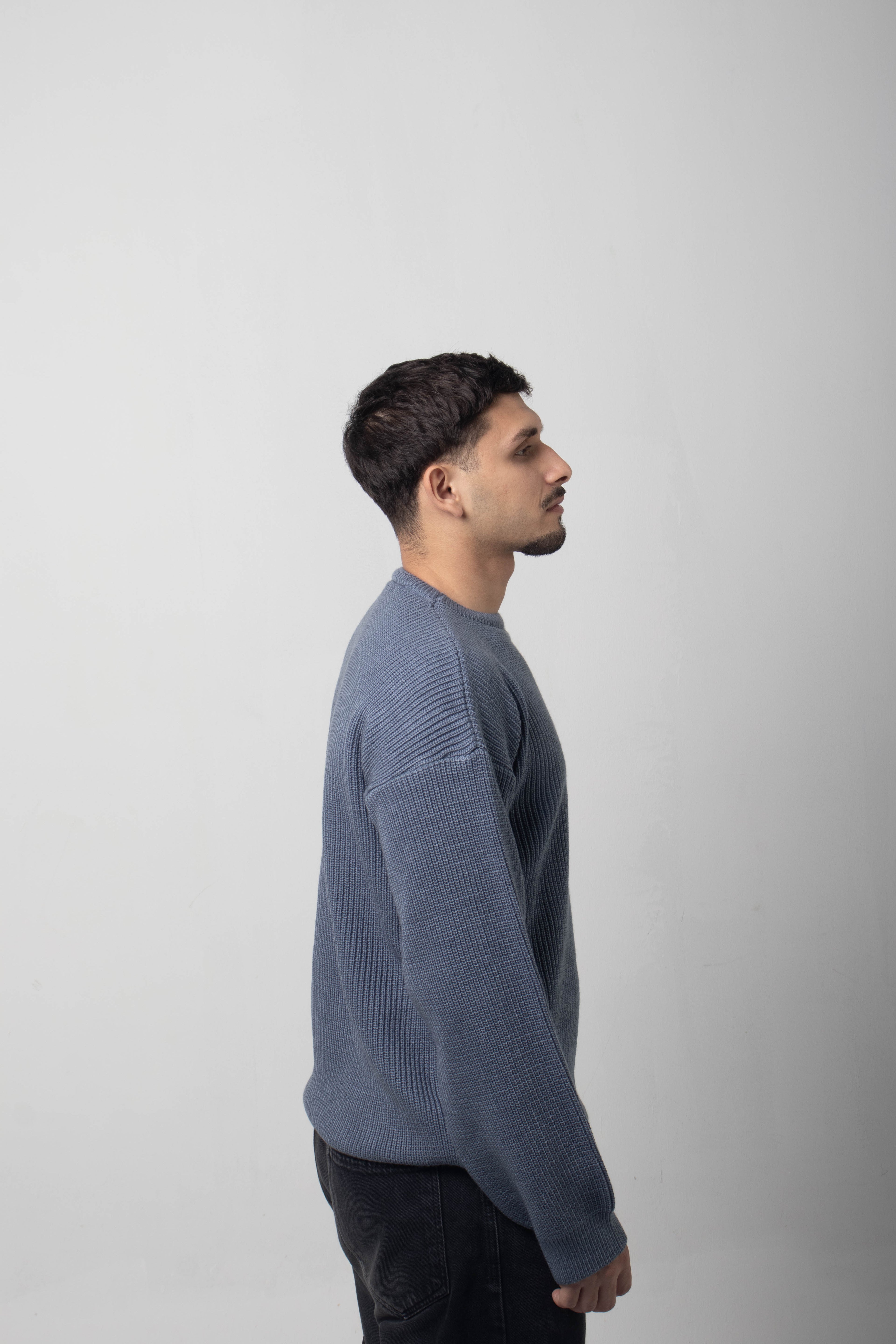 The Omeny knitted sweater - Light Blue Edition